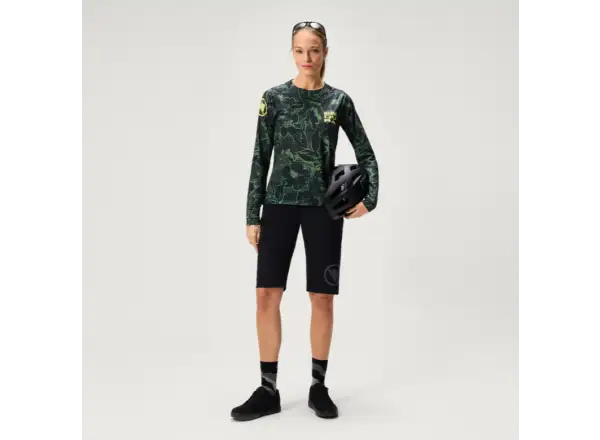 Endura Floral LTD dámský dres dlouhý rukáv Black