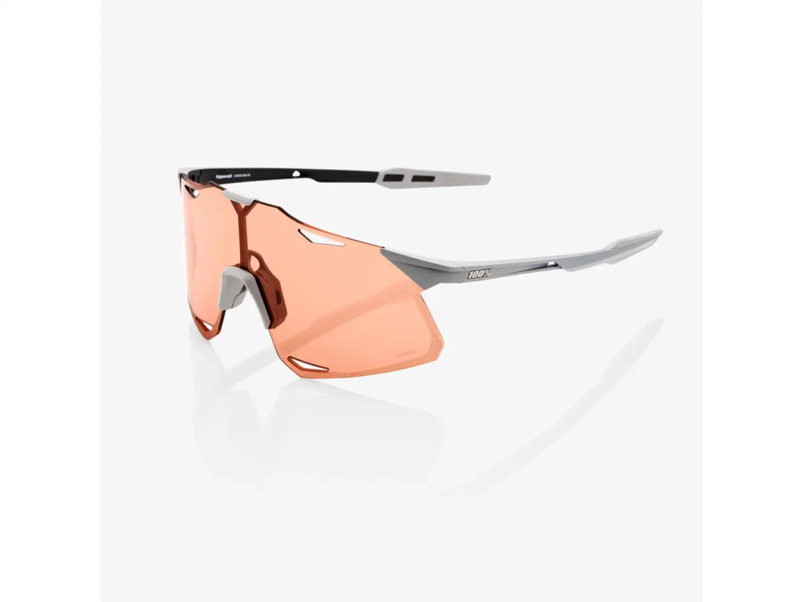 100% Hypercraft brýle Matte Stone Grey/HiPER Coral