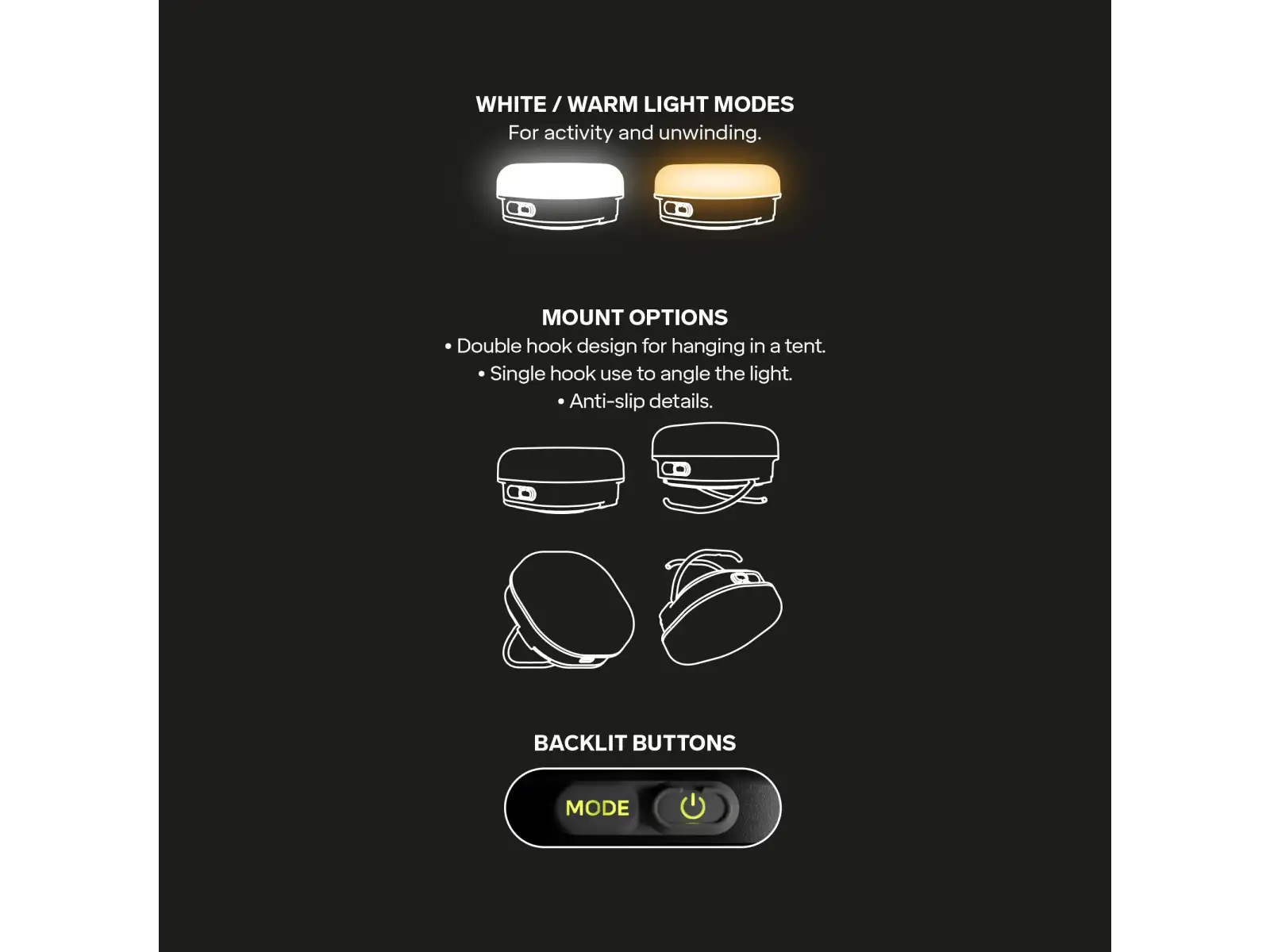 Silva Glow Recharge kompaktní svítilna Yellow