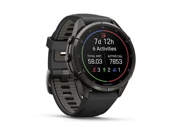 Garmin Fénix 9 Pro inReach 43 mm chytré hodinky Carbon Gray DLC Titanium Black/Pebble Gray