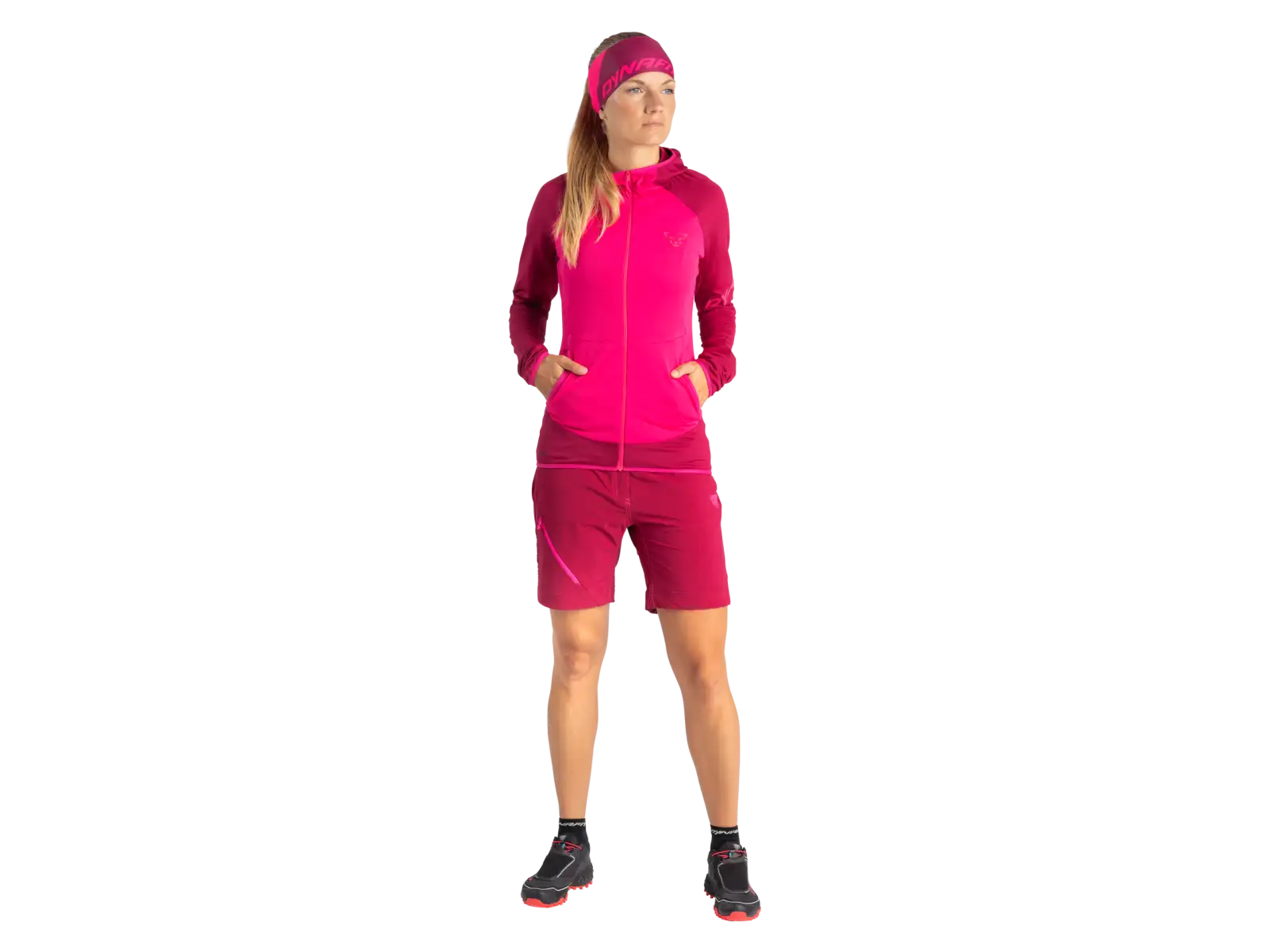 Dynafit Transalper Light Hoody dámská funkční mikina Beet red