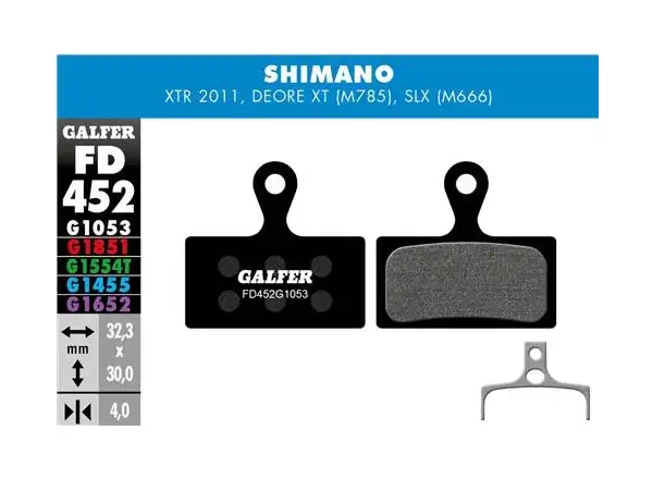 Galfer FD452 Standard G1053 brzdové destičky pro Shimano
