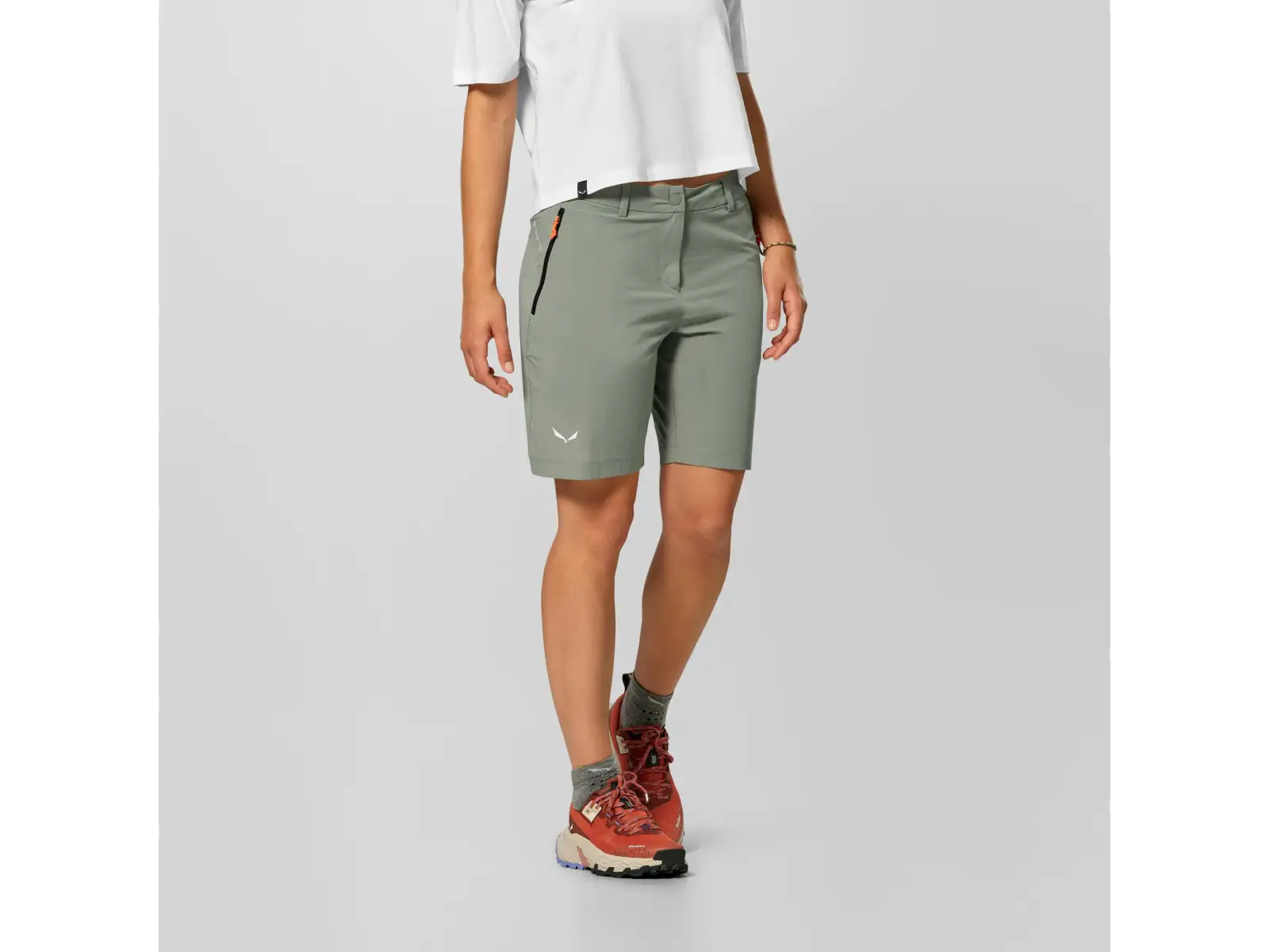 Salewa Puez Talvena dámské kraťasy Faded green
