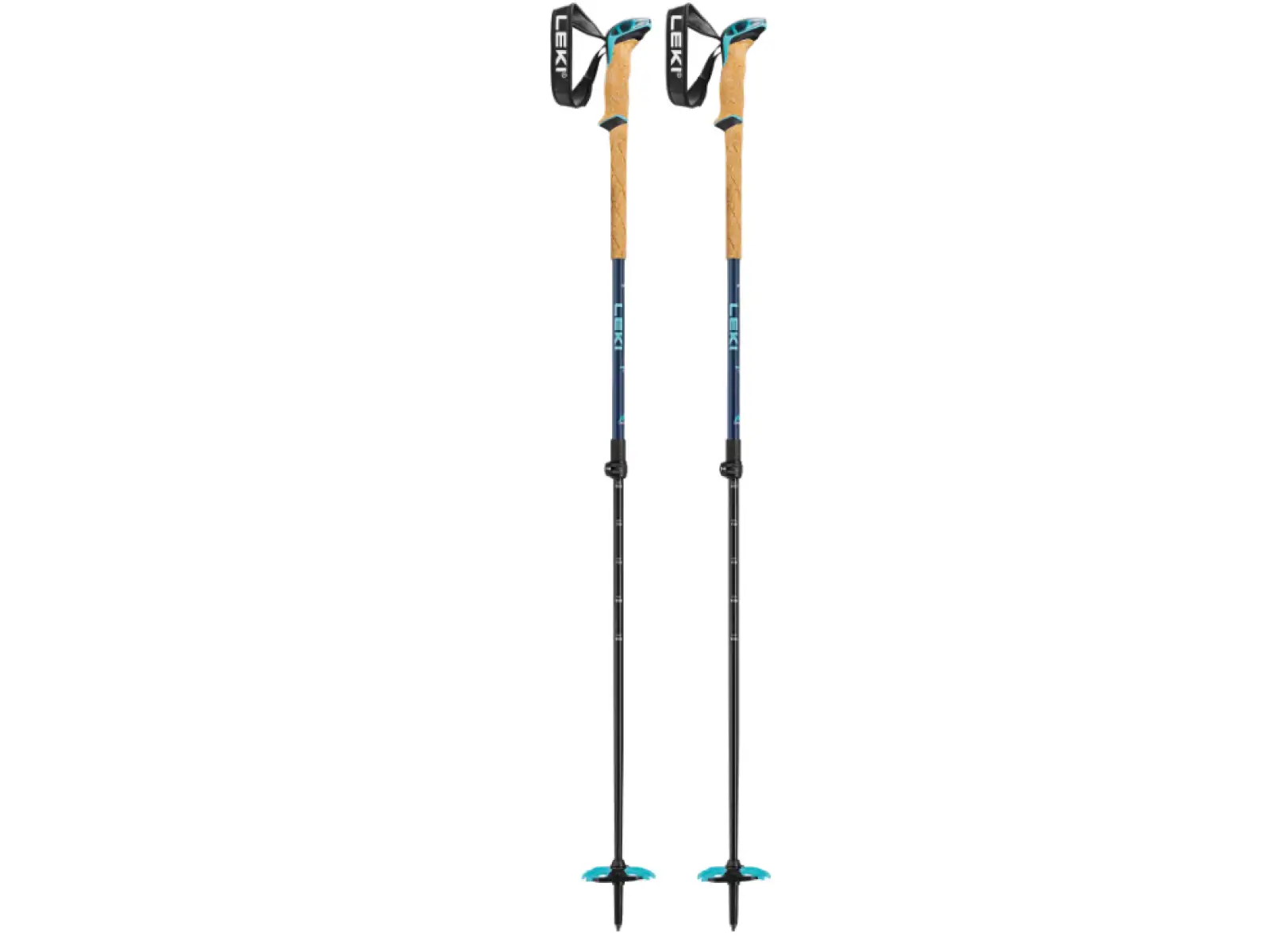 Leki Bernina Lite 2 dámské skialpové hole Denim blue/Midnight blue/Mint