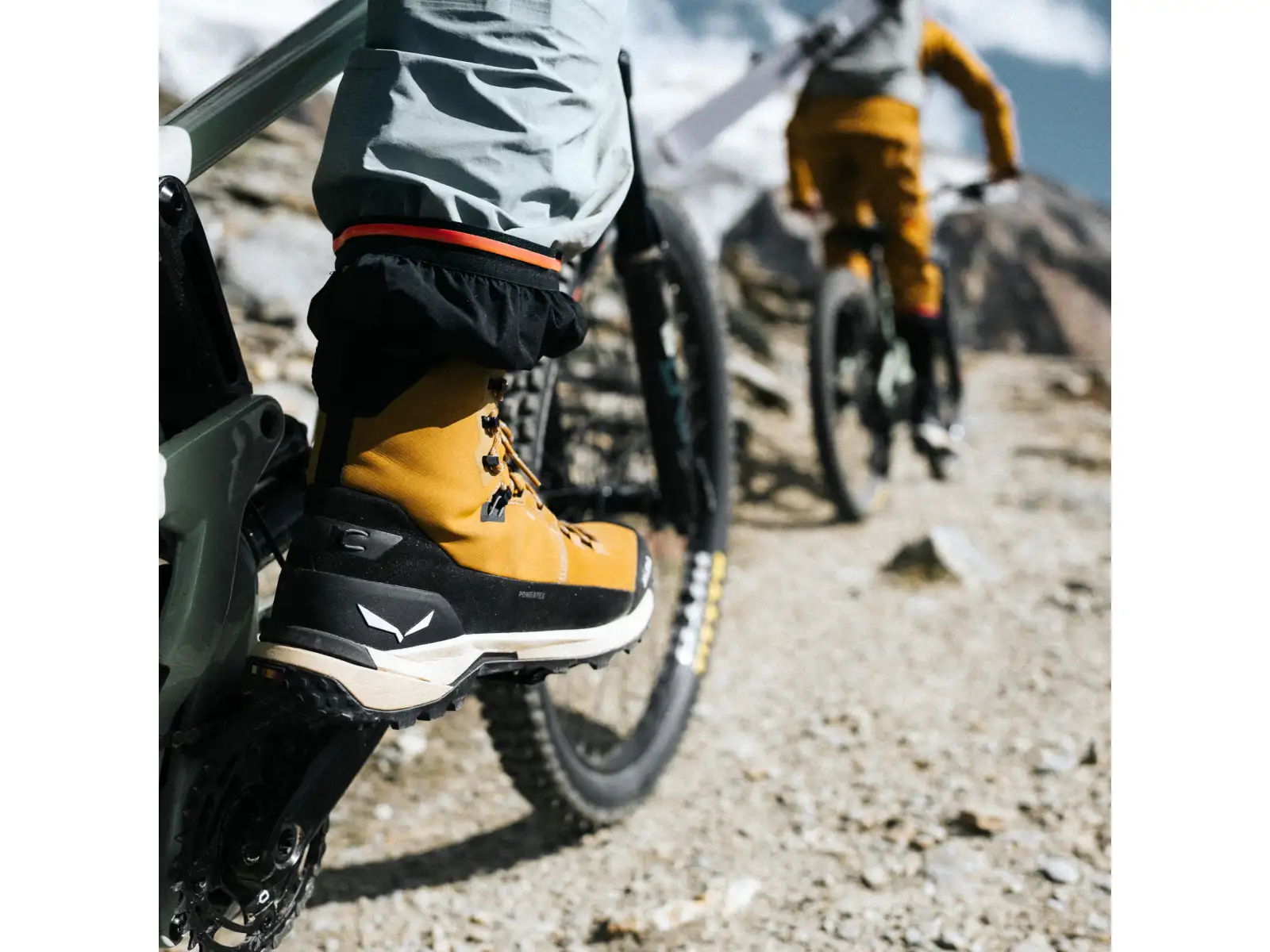 Salewa Puez Winter Mid PTX pánské boty Golden Brown / Black