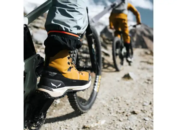 Salewa Puez Winter Mid PTX pánské boty Golden Brown / Black