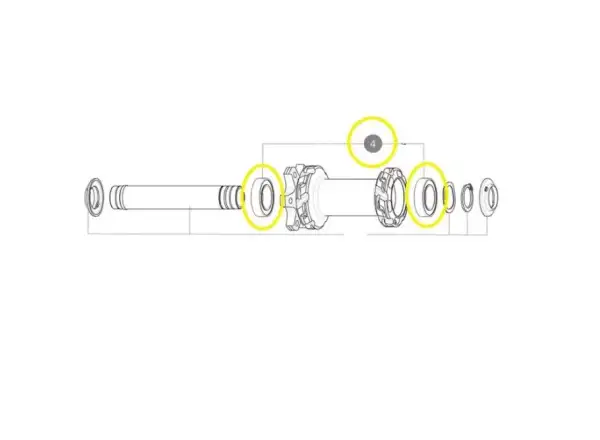 Mavic Bearing Kit pro přední náboj (V2500901)