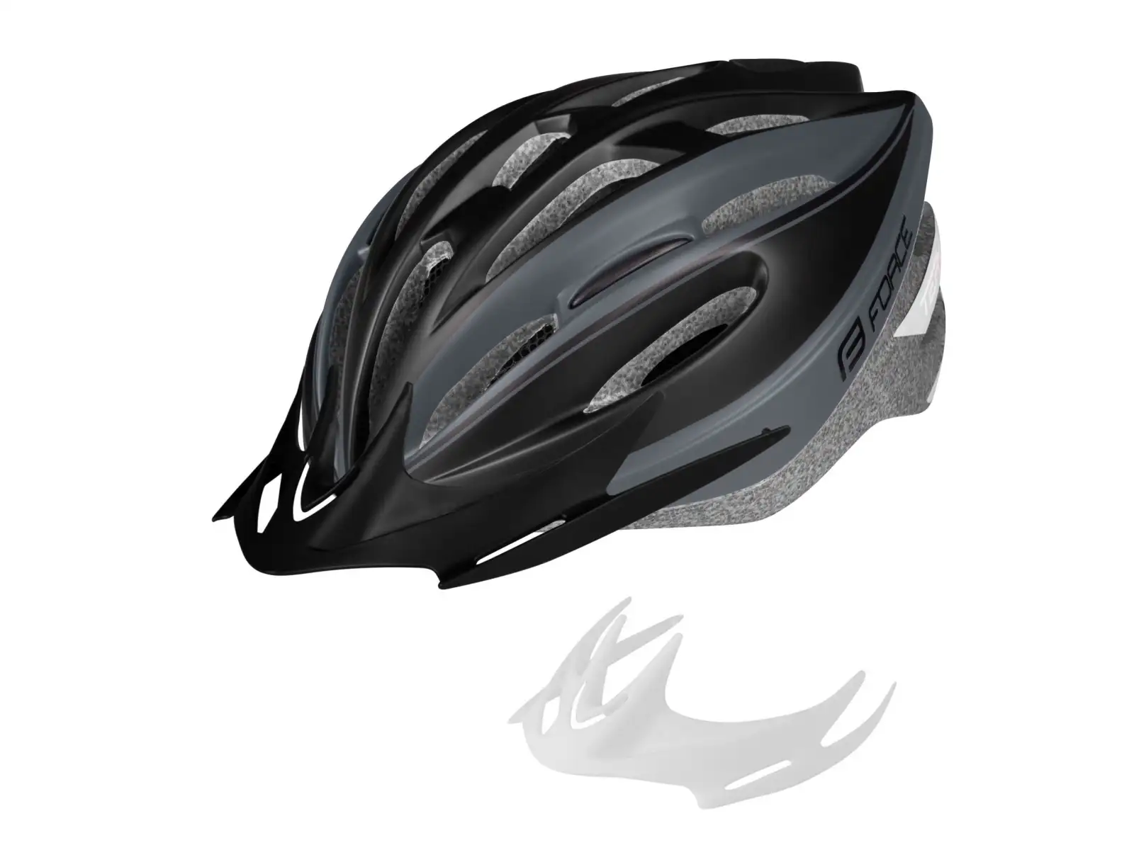 Force Tery cyklistická přilba černá/šedá
