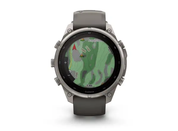 Garmin Fénix 9 Pro inReach Solar 47 mm chytré hodinky Titanium Pebble Gray/Silver Gray