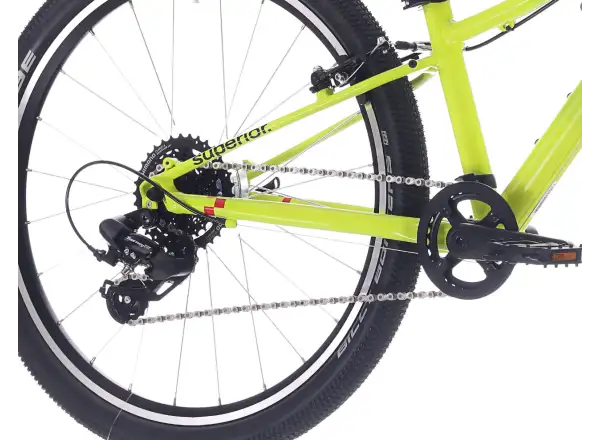 Superior RACER 24 dětské kolo Matte Radioactive Yellow