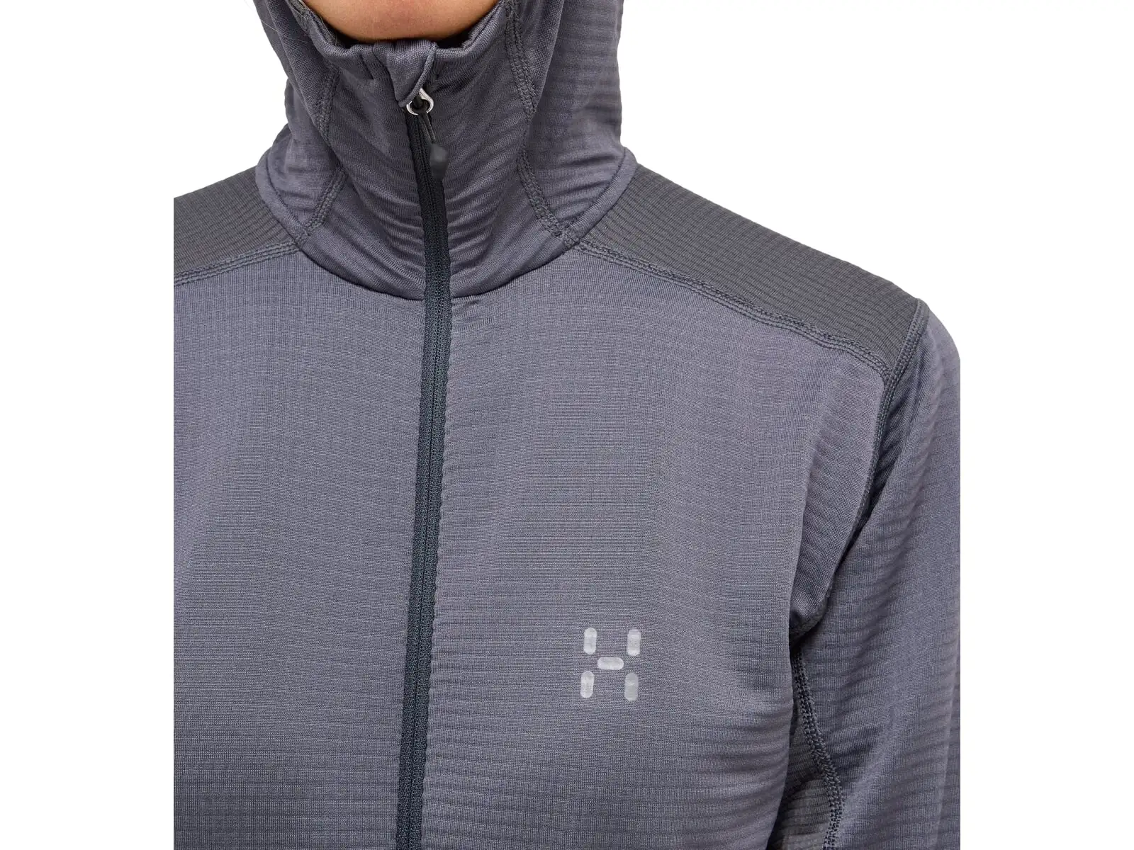 Haglöfs L.I.M Mid Multi Hood dámská mikina s kapucí tmavě šedá