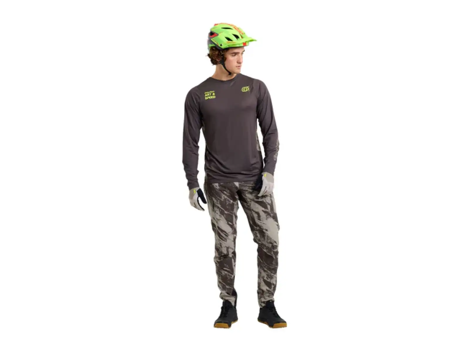 Troy Lee Designs Skyline Elemental pánský dres dlouhý rukáv Dark Earth