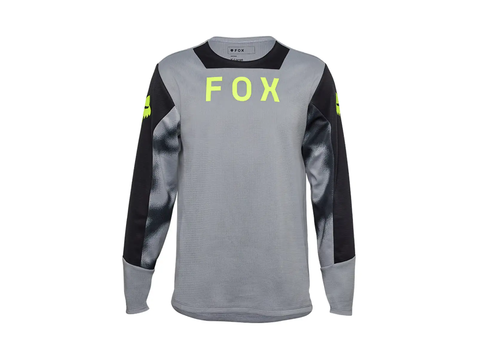 Fox Yth Defend Taunt dětský dres dlouhý rukáv Steel Grey