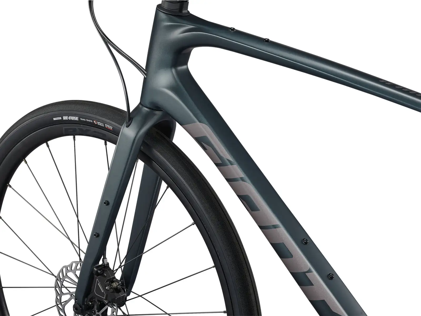 Giant FastRoad AR Advanced 1 silniční kolo Asphalt Green
