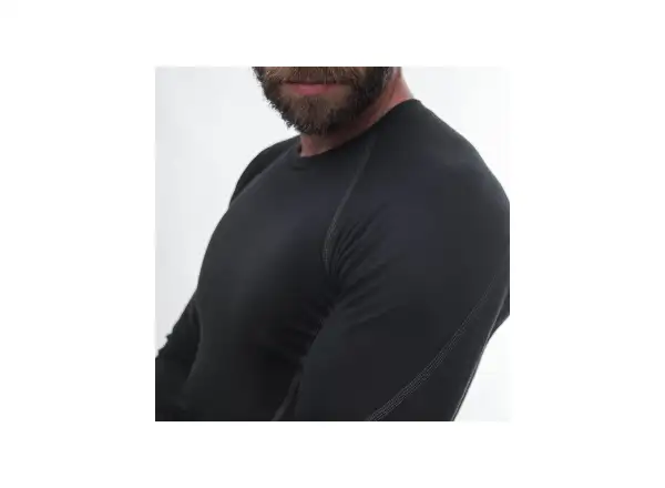 Sensor Merino Active pánské triko dlouhý rukáv černá
