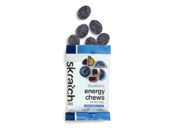 Skratch Labs Energy Chews ovocné bonbóny 50 g borůvka