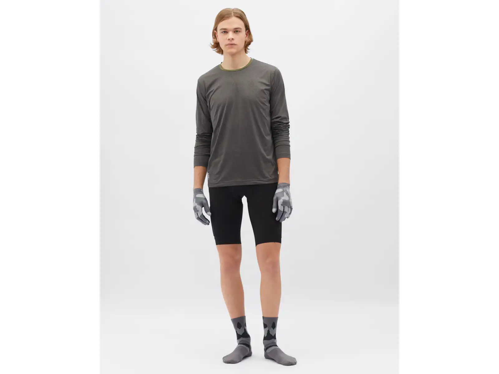 Silvini Casalo pánské triko dlouhý rukáv Charcoal/Olive