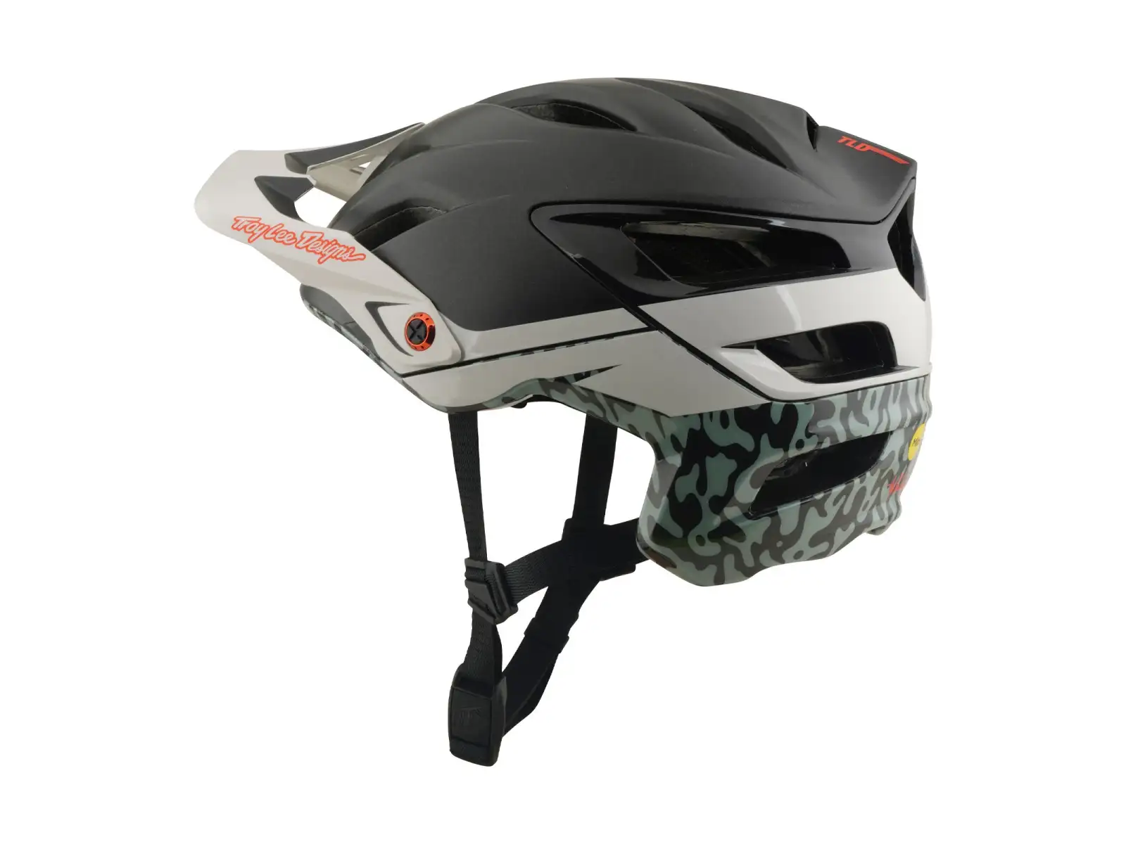 Troy Lee Designs A3 MIPS přilba Halo Charcoal/Pumice
