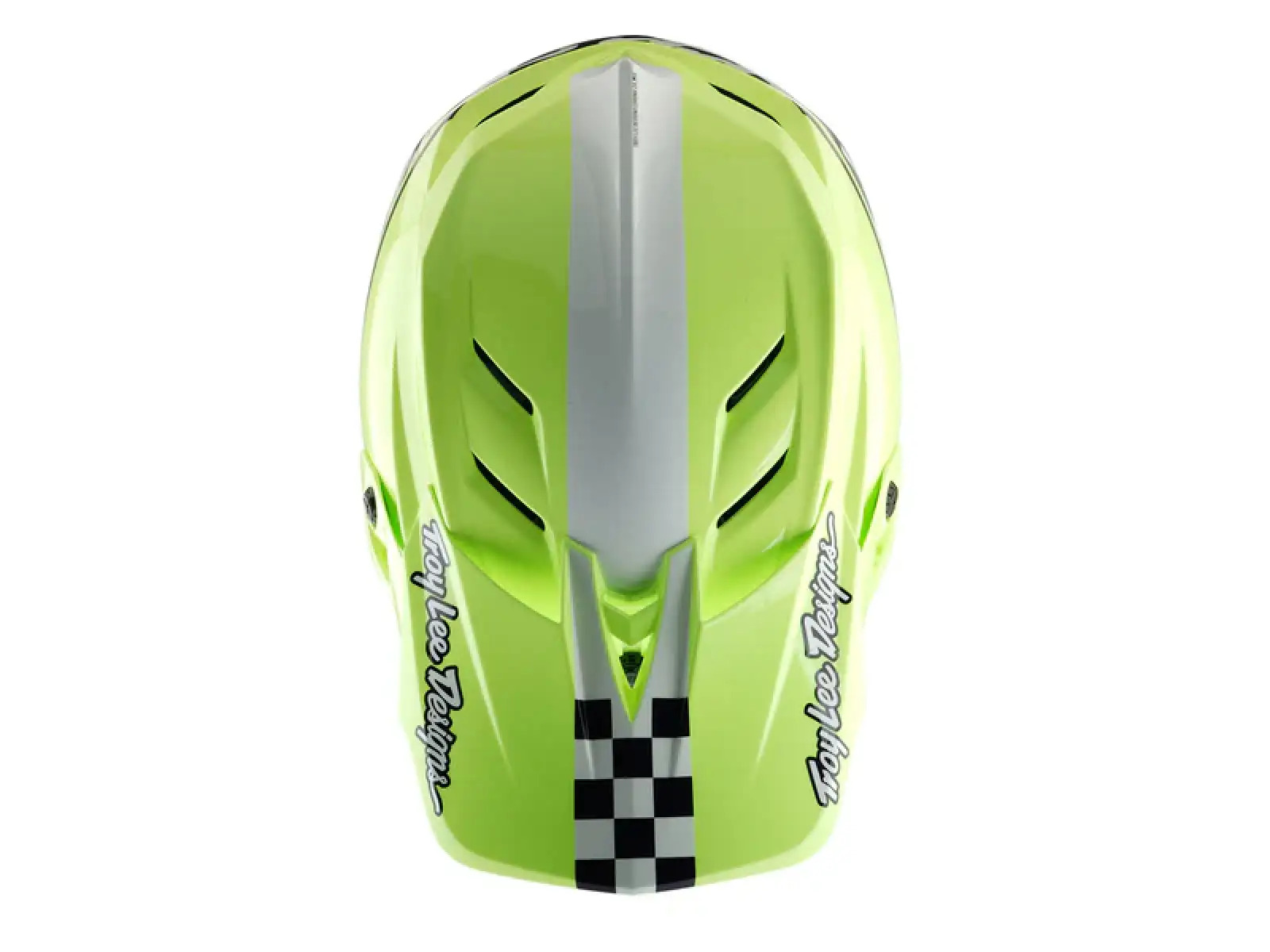 Troy Lee Designs D4 Polyacrylite 50 přilba Navy/Glo Yellow
