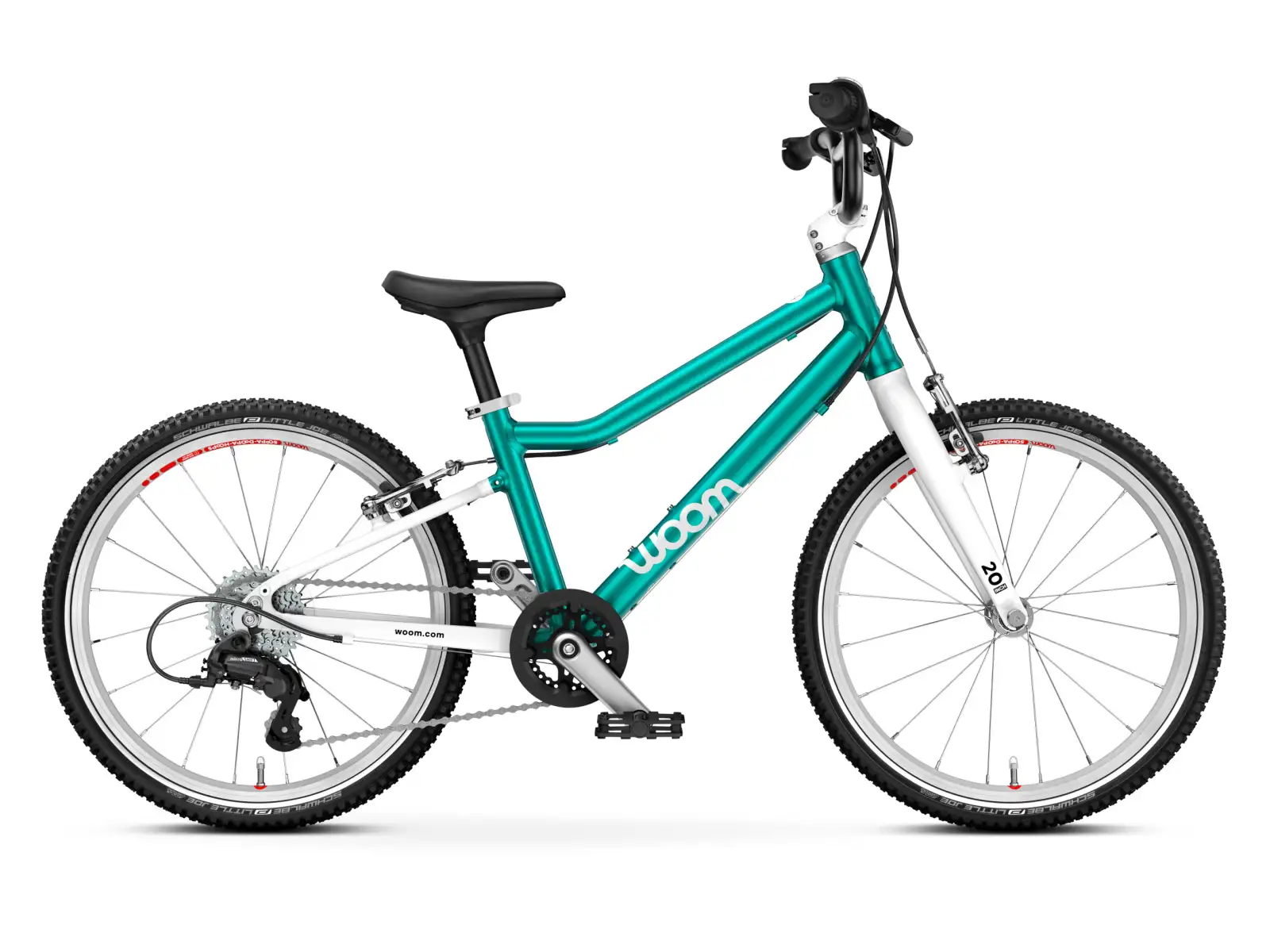Woom GO 4 Metallic Turquoise 20 dětské kolo