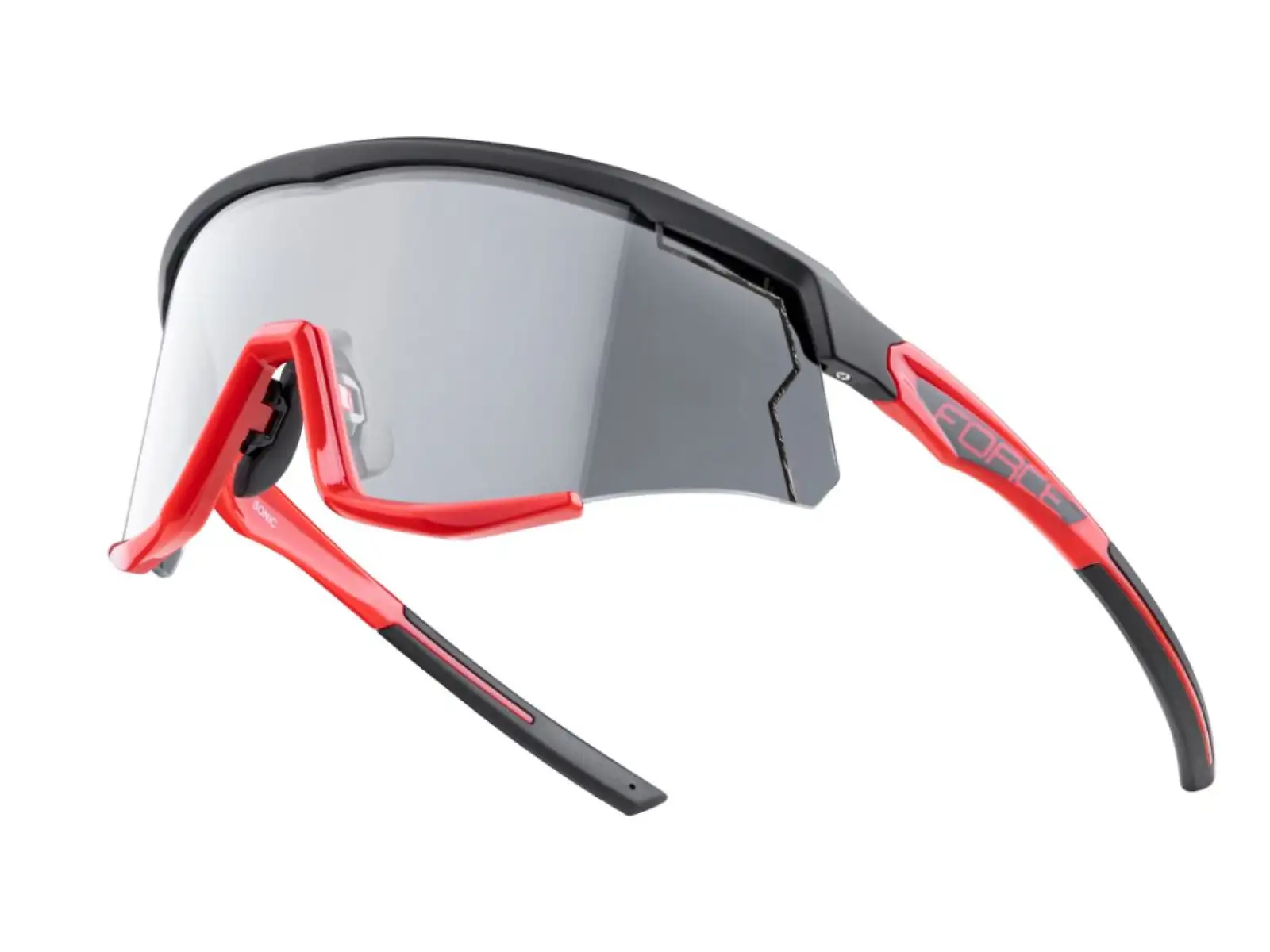Force Sonic cyklistické brýle černá/červená, fotochromatická skla