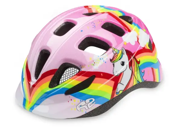 R2 Bunny dětská cyklistická přilba růžová/bílá