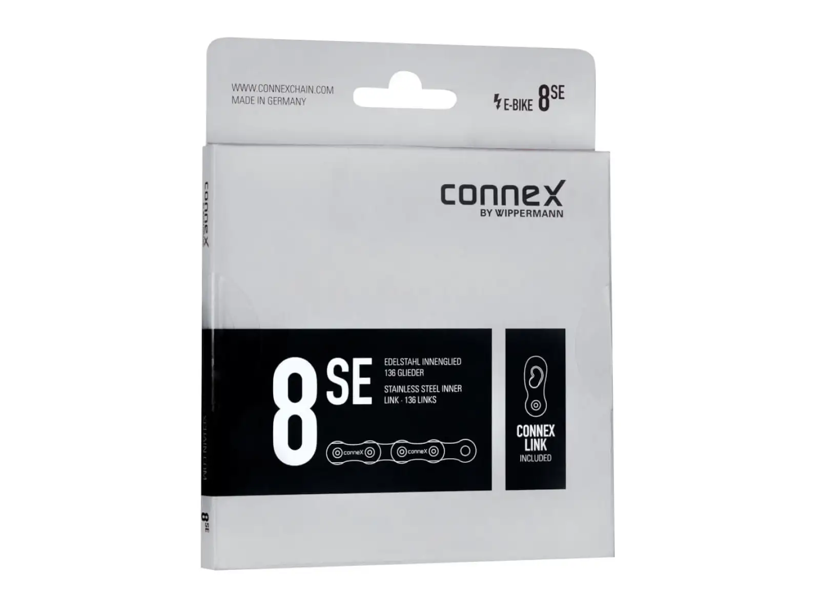 Connex 8sE stříbrný řetěz pro E-BIKE 136 článků