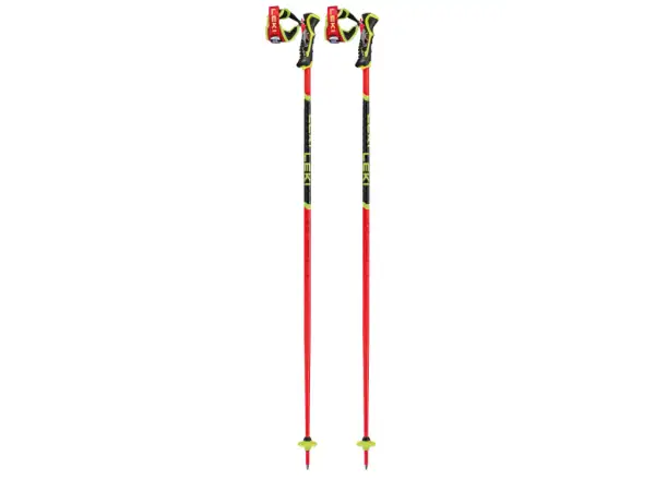 Leki WCR TBS SL 3D sjezdové hole Bright Red/Black/Neonyellow
