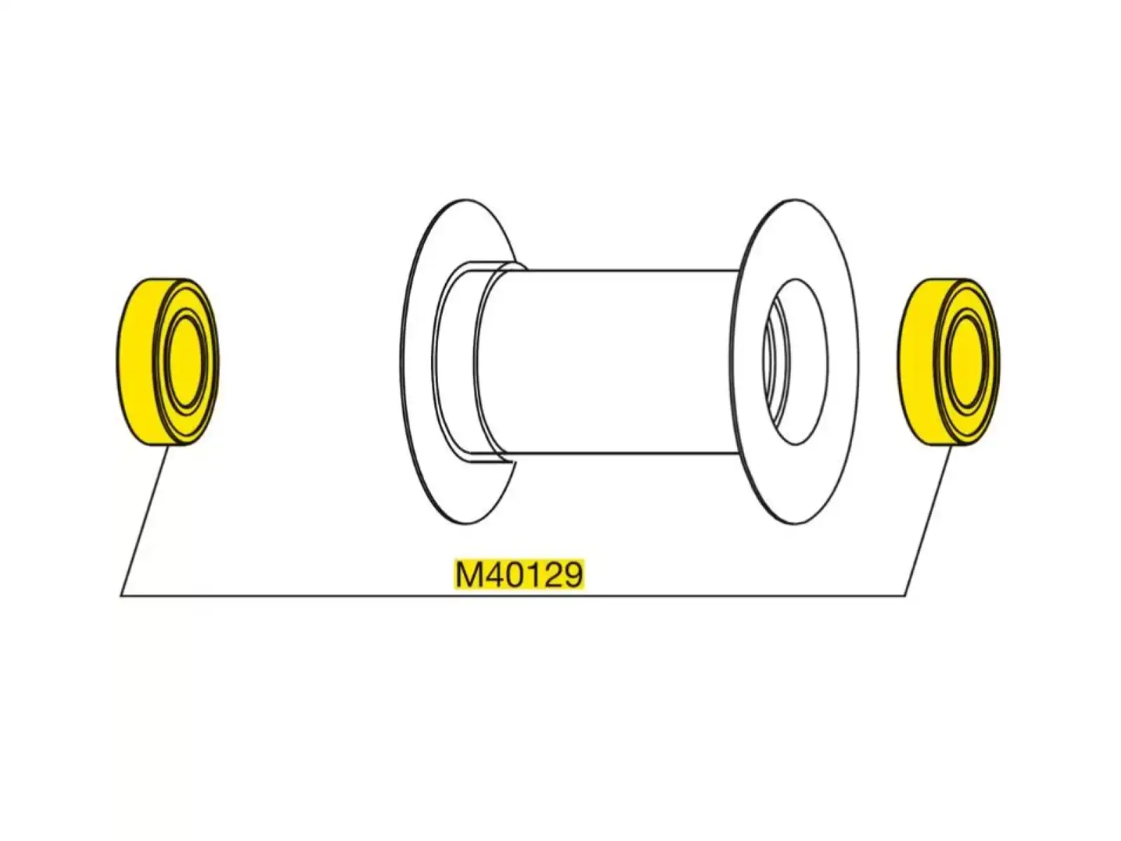 Mavic Bearing Kit pro přední náboj (M40129)