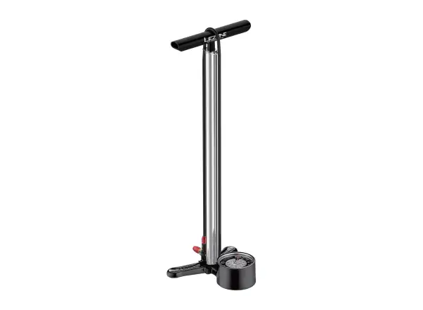 Lezyne CNC Floor Drive 3.5 pumpa Silver Gloss