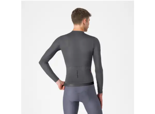 Castelli Espresso 2 pánský dres dlouhý rukáv Smoky Gray