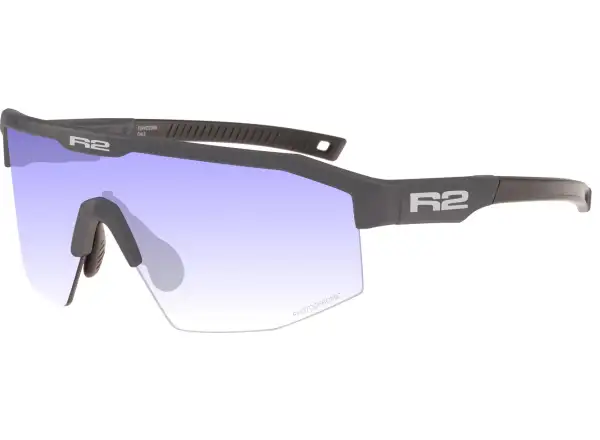 R2 Gain cyklistické brýle matná metalická tmavě šedá/čirá