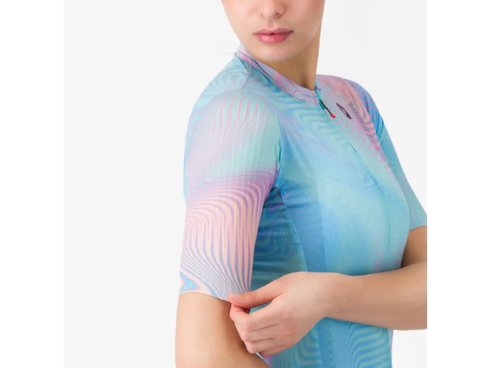 Castelli  Cosmic Vortex dámský dres krátký rukáv Multicolor Pink Green