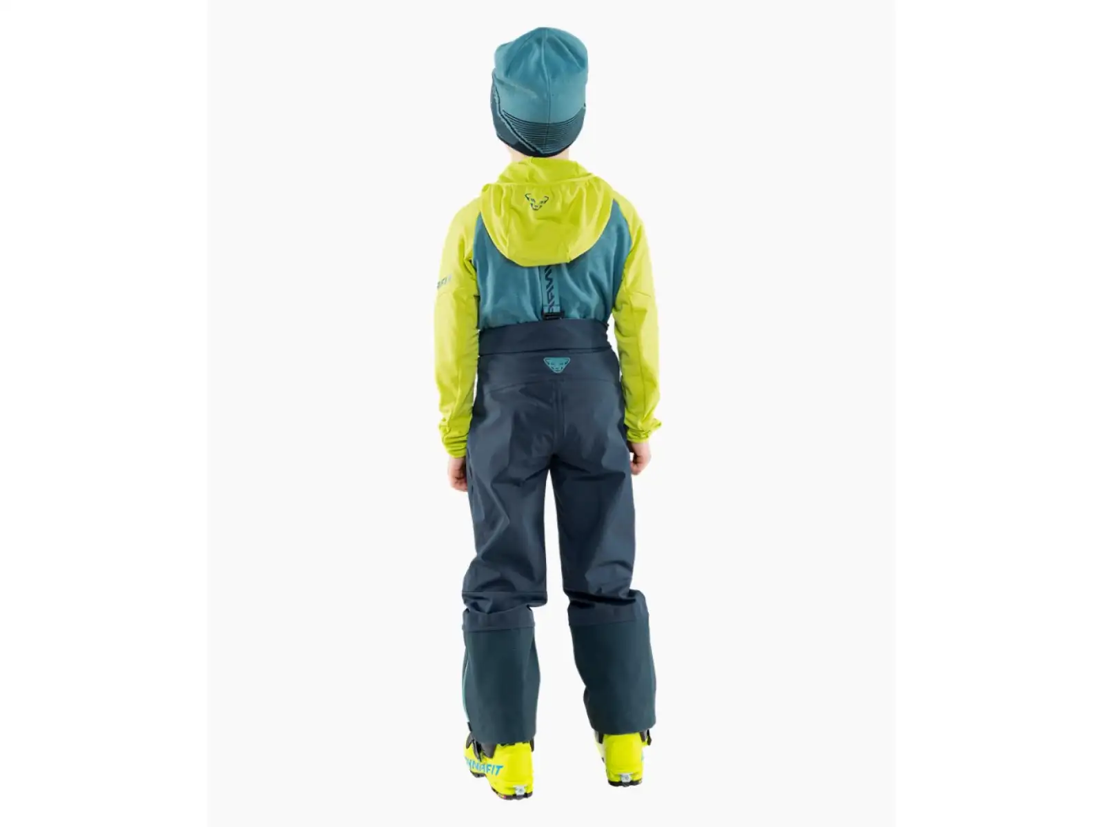 Dynafit Youngstar 3L dětské kalhoty s laclem Blueberry/Storm Blue