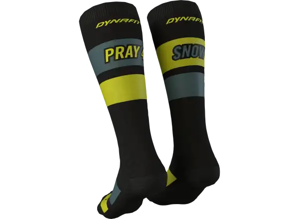 Dynafit Free Touring lyžařské ponožky Black Out/Stripes