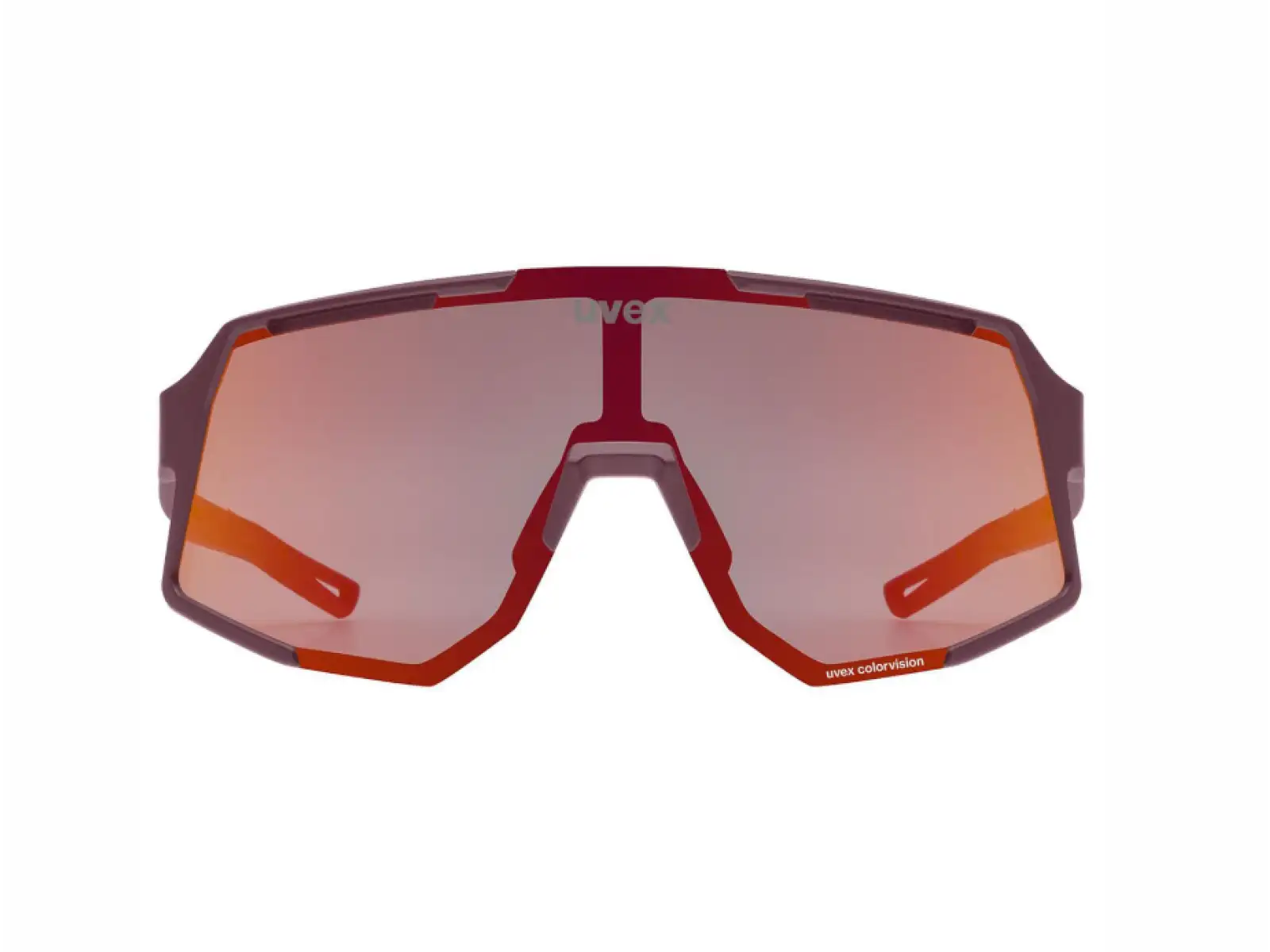 Uvex Sequenze CV cyklistické brýle Burgundy matt/Mirror Red