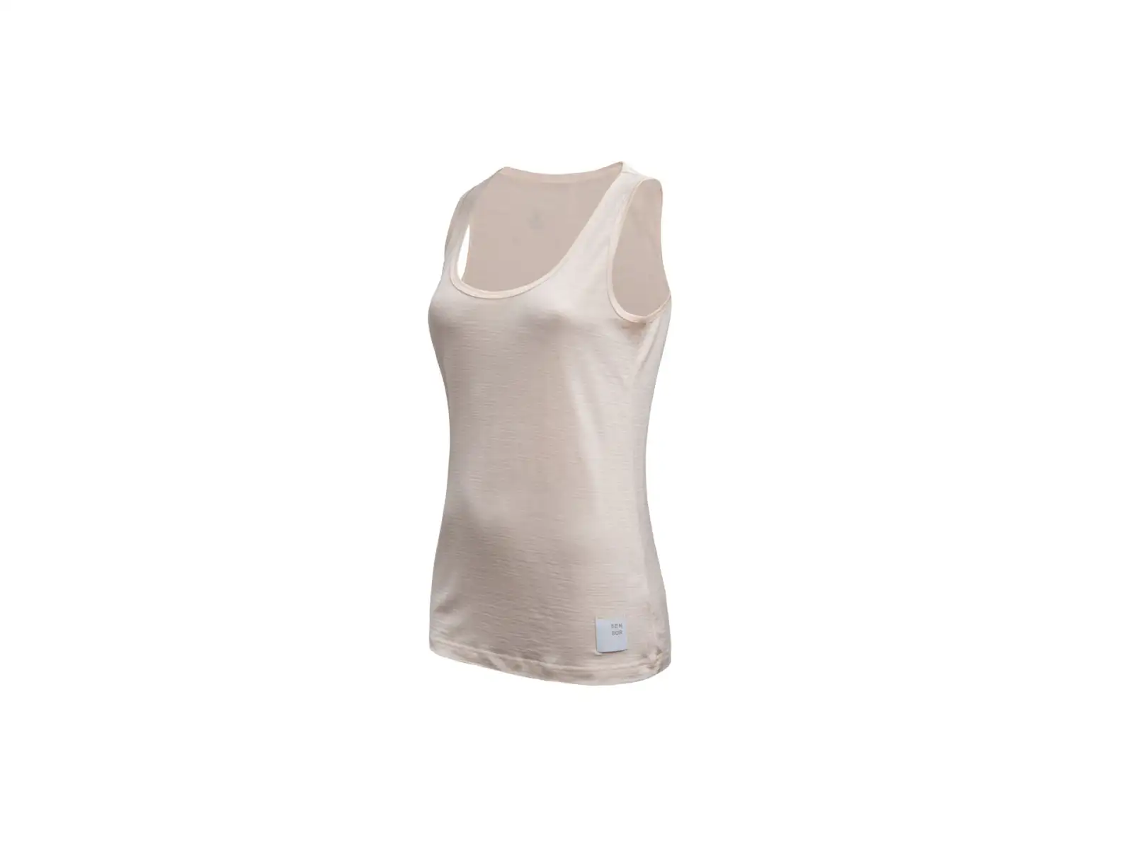 Sensor Merino Lite dámské triko bez rukávu Mottled Beige
