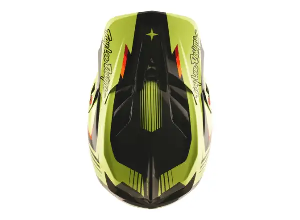 Troy Lee Designs D4 Polyacrylite Qualifier přilba Black/Yellow