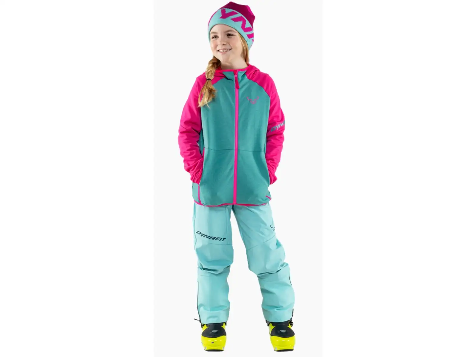 Dynafit Youngstar Polartec dětská bunda Flamingo