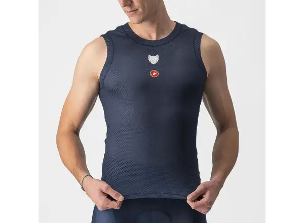 Castelli Pro Mesh pánské triko bez rukávů belgická modrá