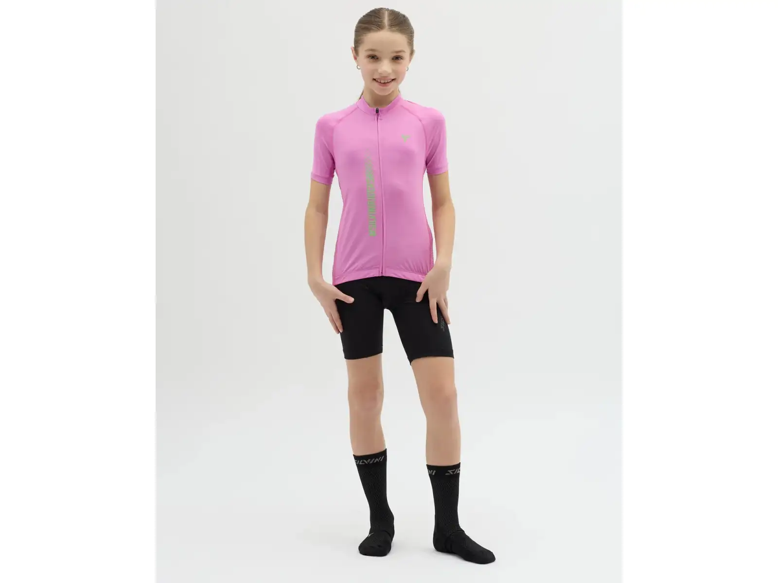 Silvini Mazzani dětský dres krátký rukáv Blush/Green
