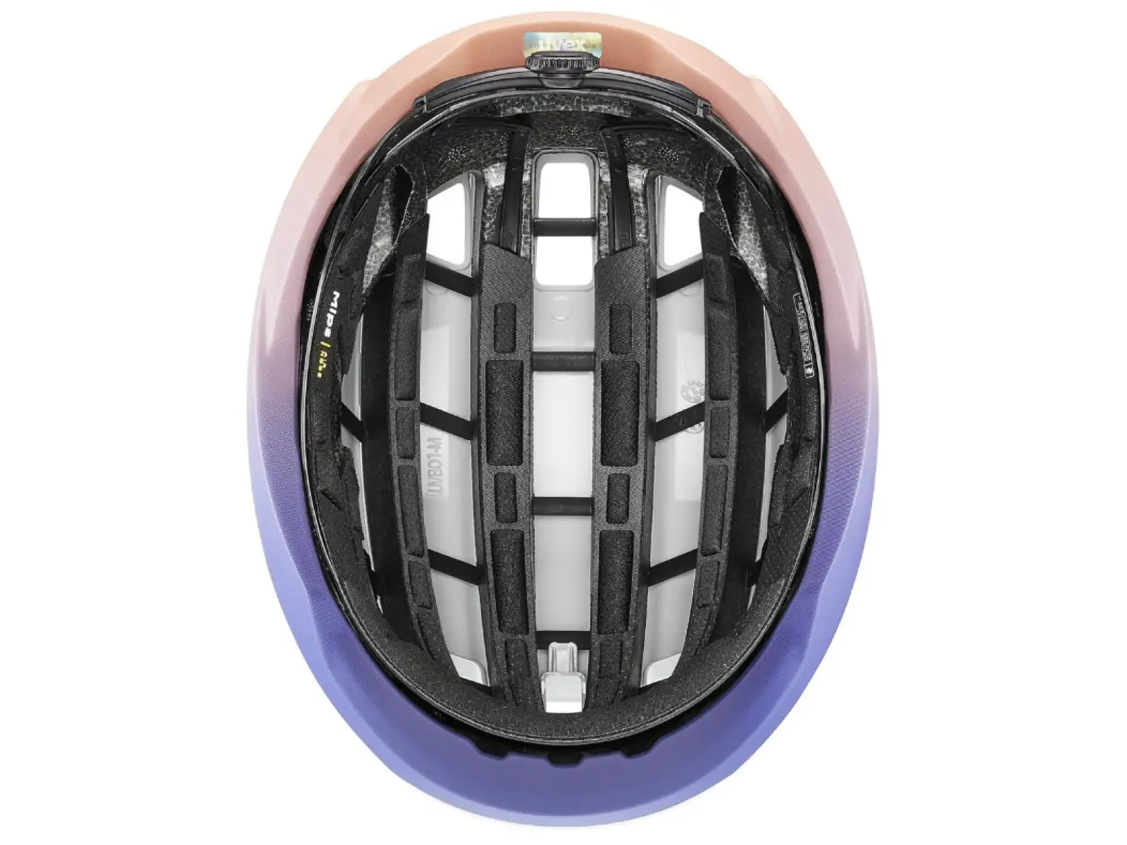 Uvex Surge Aero MIPS silniční přilba White/Lila Apricot Matt