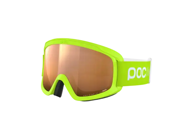 POC POCito Retina dětské lyžařské brýle Fluorescent Yellow/Green/Partly Sunny Light Orange