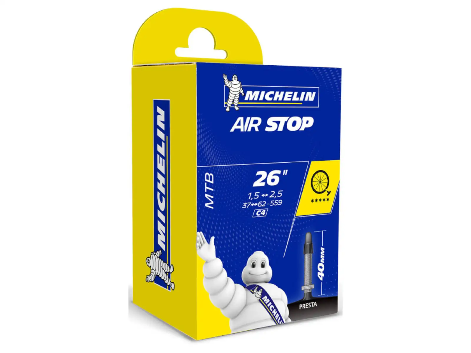 Michelin Air Stop 26x1,50-2,50" MTB duše gal. ventil 40 mm