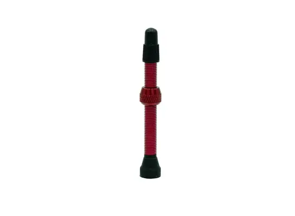 No Tubes Universal Tubeless Alu ventilky 55 mm - pár červená