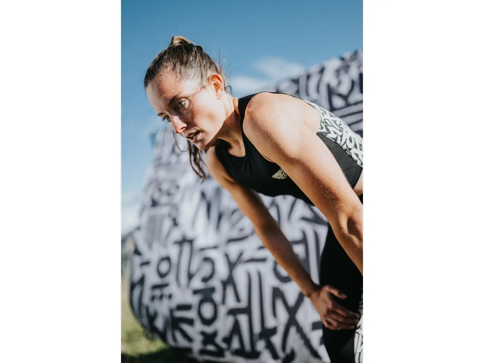 Dynafit Trail Crop Top dámské triko bez rukávu Black Out