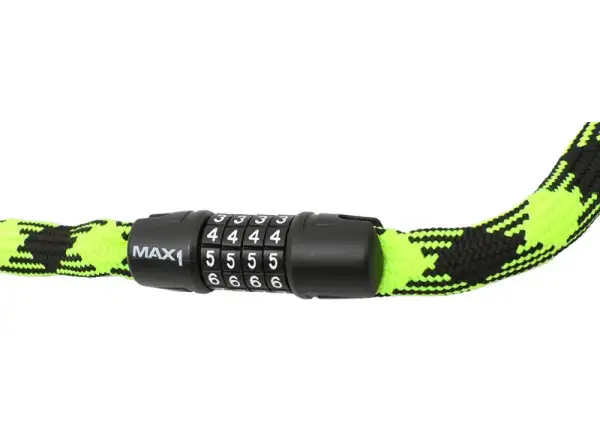 Max1 Twist řetězový zámek kódový 3,2x1200 mm zeleno/černý