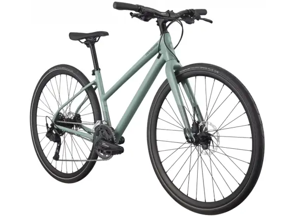 Cannondale Quick 3 Remixte Step-thru trekingové kolo Sage