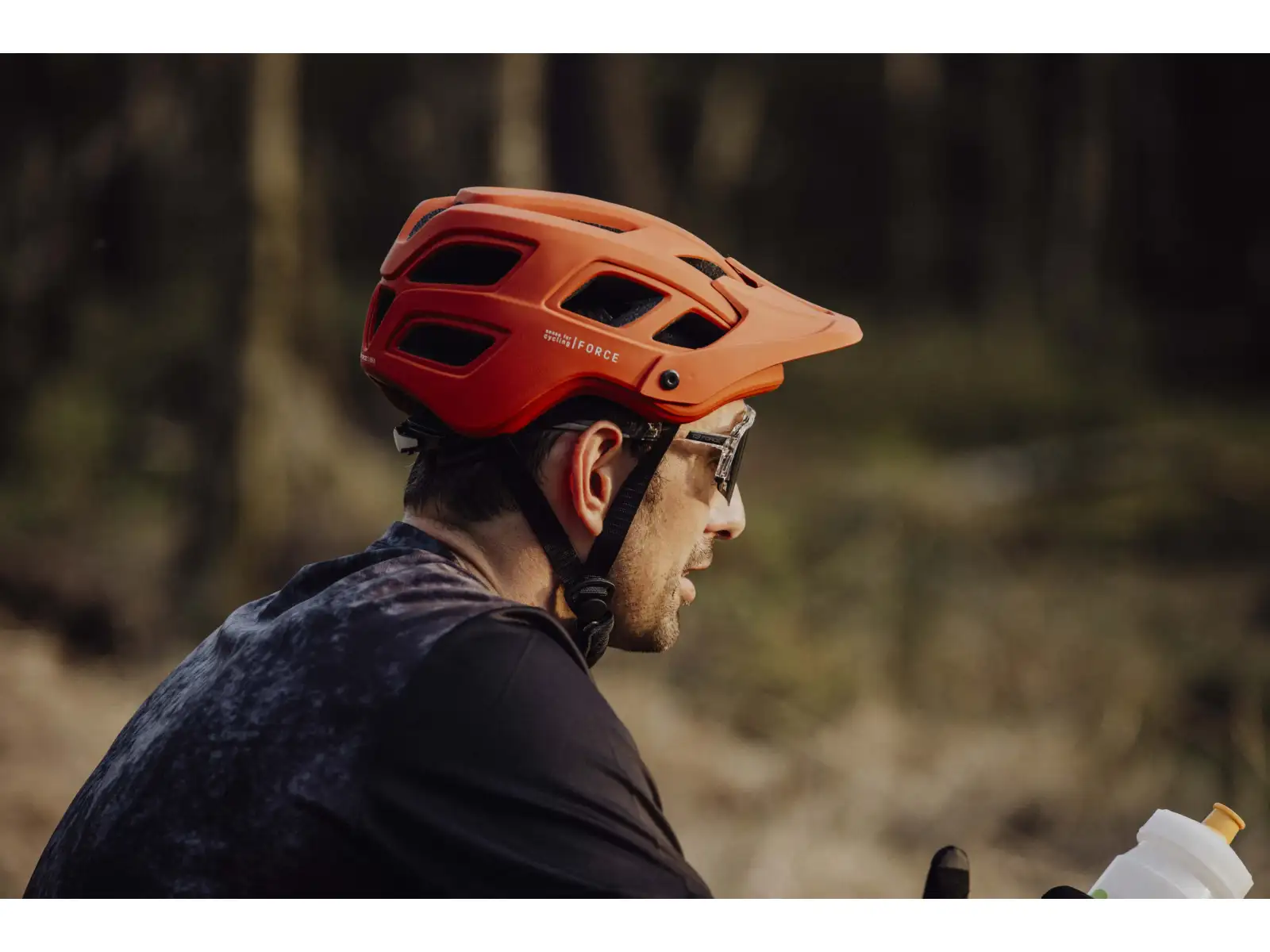 Force Ibex Mtb přilba oranžová matná