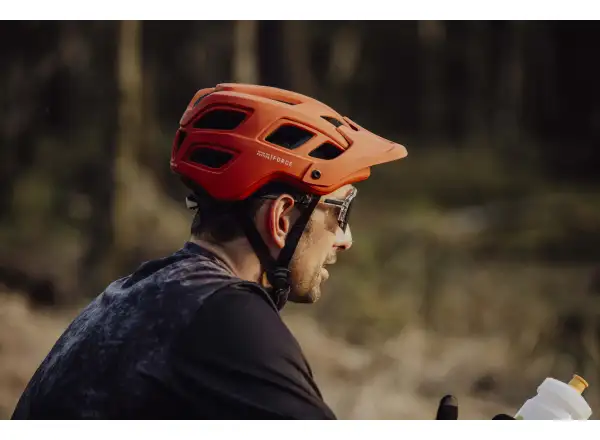 Force Ibex Mtb přilba oranžová matná